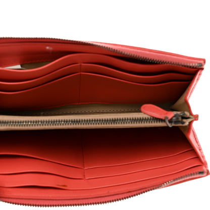 Bottega Veneta Nappa Intrecciato Half Zip Around Wallet Magma 5 of 11