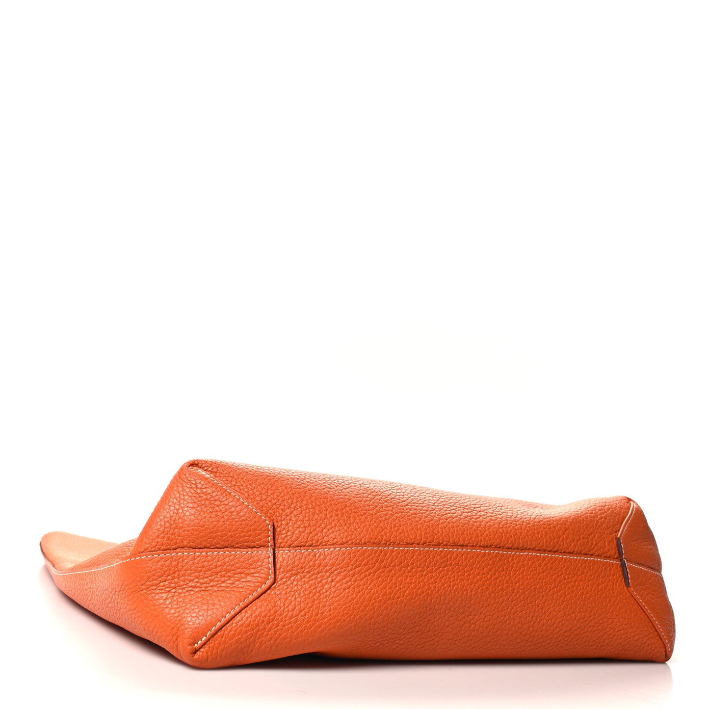 Taurillon Clemence Double Sens 45 Reversible Tote Orange Gold