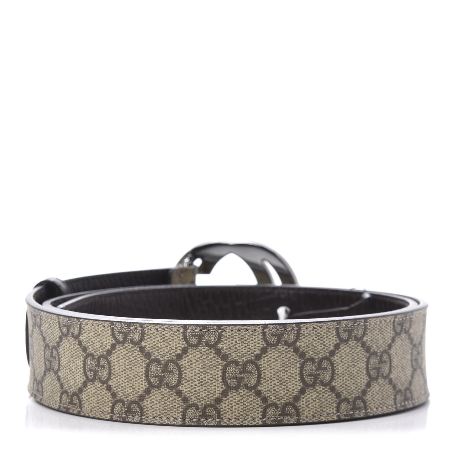 GG Plus Monogram Interlocking G Belt 100 40 Dark Brown