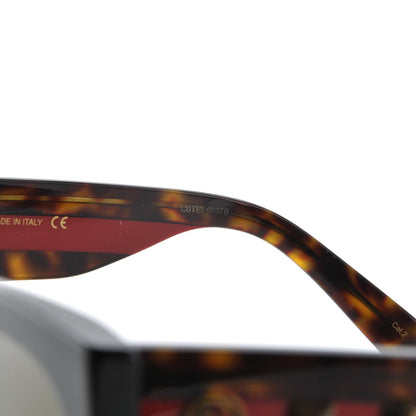 Gucci Acetate Square Frame Web Sunglasses GG0059S Black Tortoise 7 of 8
