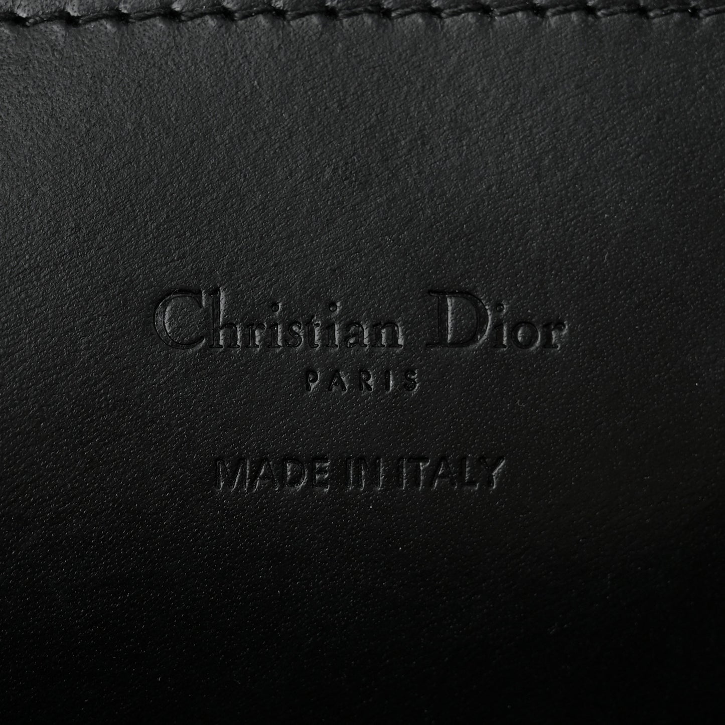 Calfskin Laser Cut Large Lady Dior Black