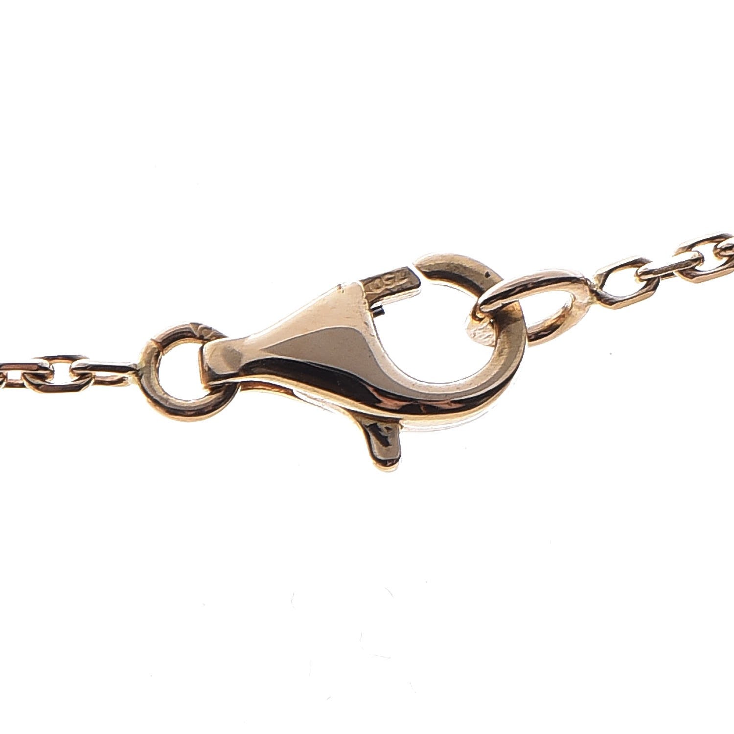 Van Cleef & Arpels 18K Yellow Gold Black Onyx Vintage Alhambra Pendant Necklace 6 of 7