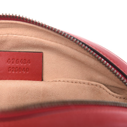 Gucci Calfskin Matelasse GG Marmont Belt Bag 85 34 Hibiscus Red 9 of 11