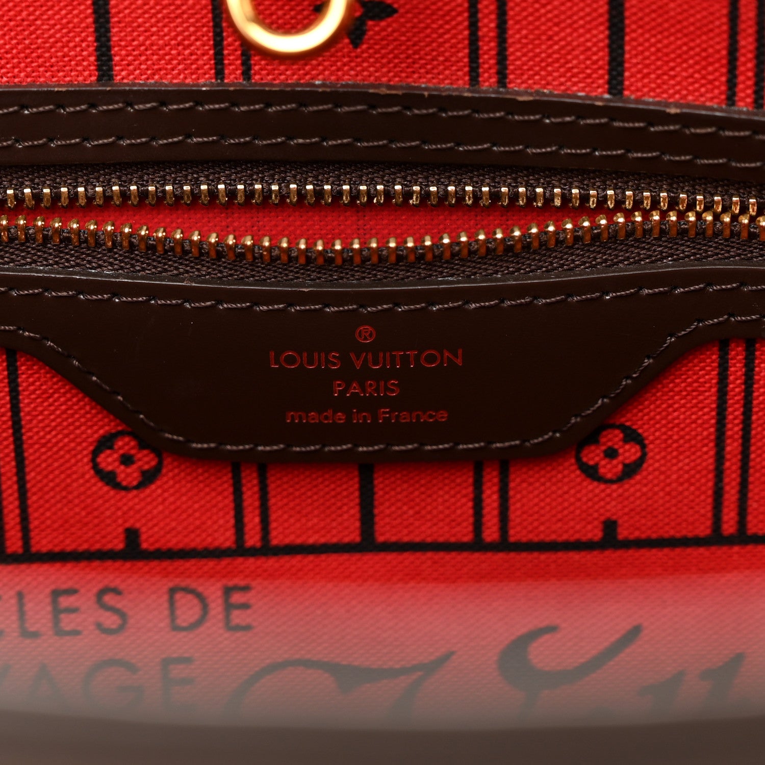Louis Vuitton Damier Ebene Neverfull MM 6 of 12