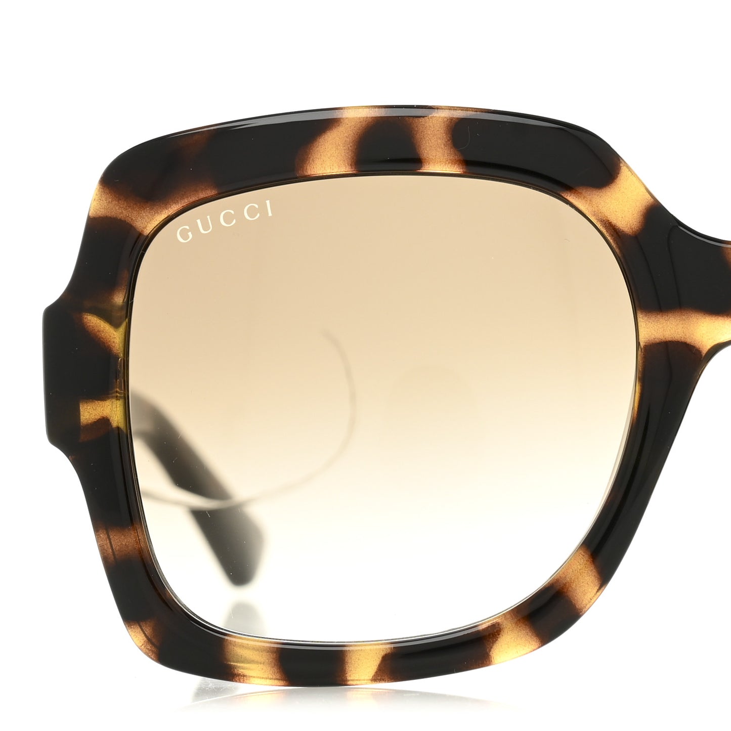 Acetate Square Frame Sunglasses GG1337S Havana