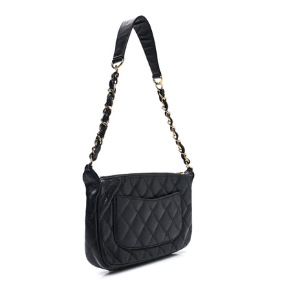 Chanel Caviar Quilted Timeless CC Shoulder Bag Black 3 of 11