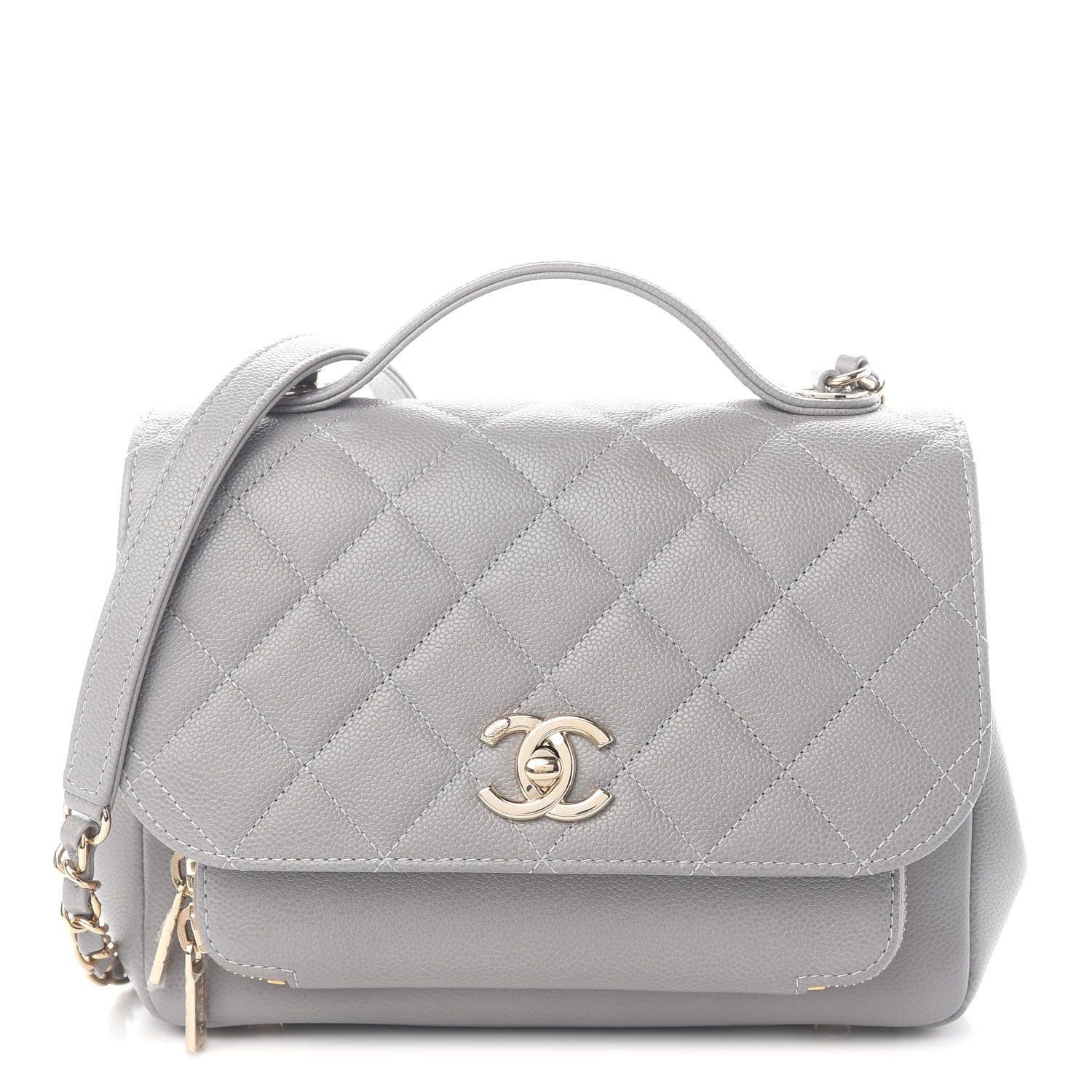 Chanel Caviar Quilted Medium Business Affinity Flap Grey 1 of 9