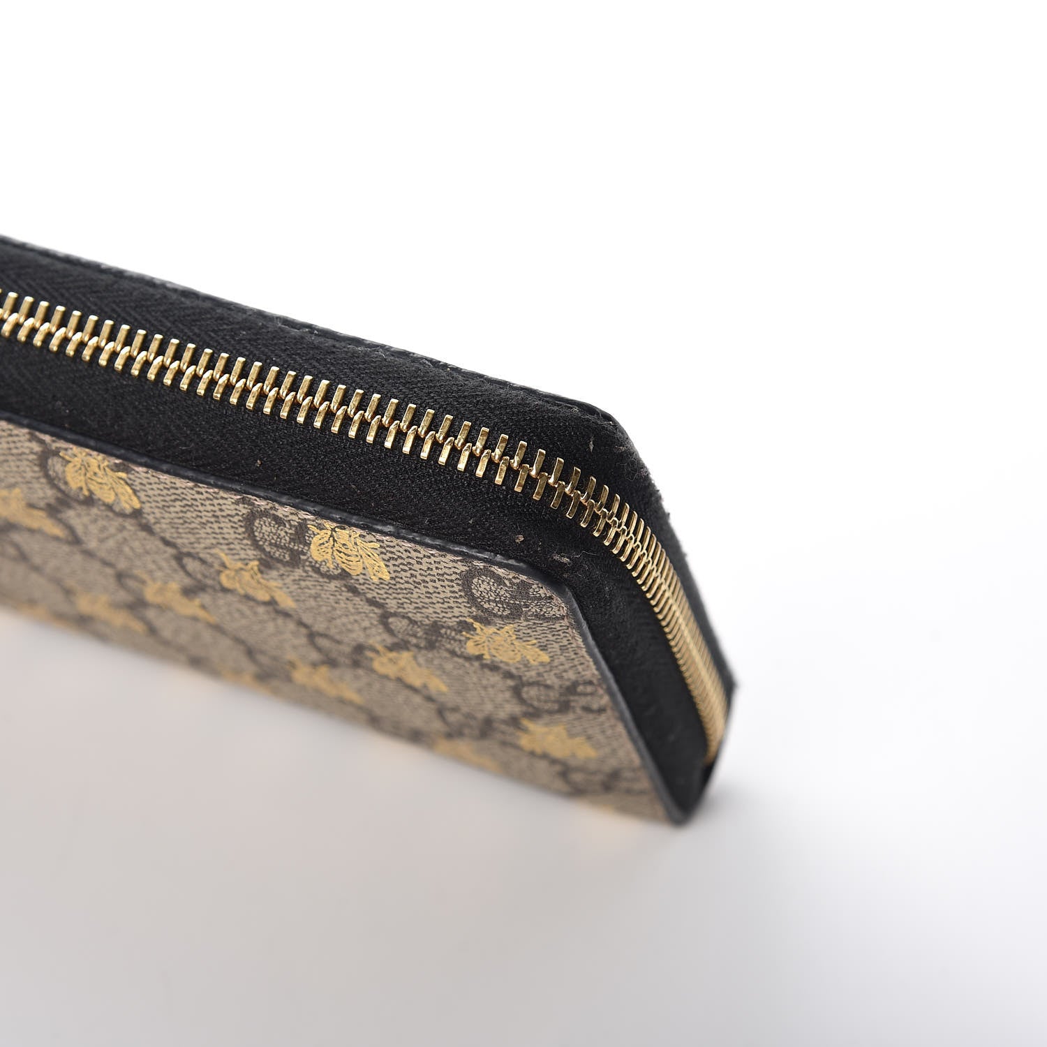 Gucci GG Supreme Monogram Bees Zip Around Wallet 8 of 10