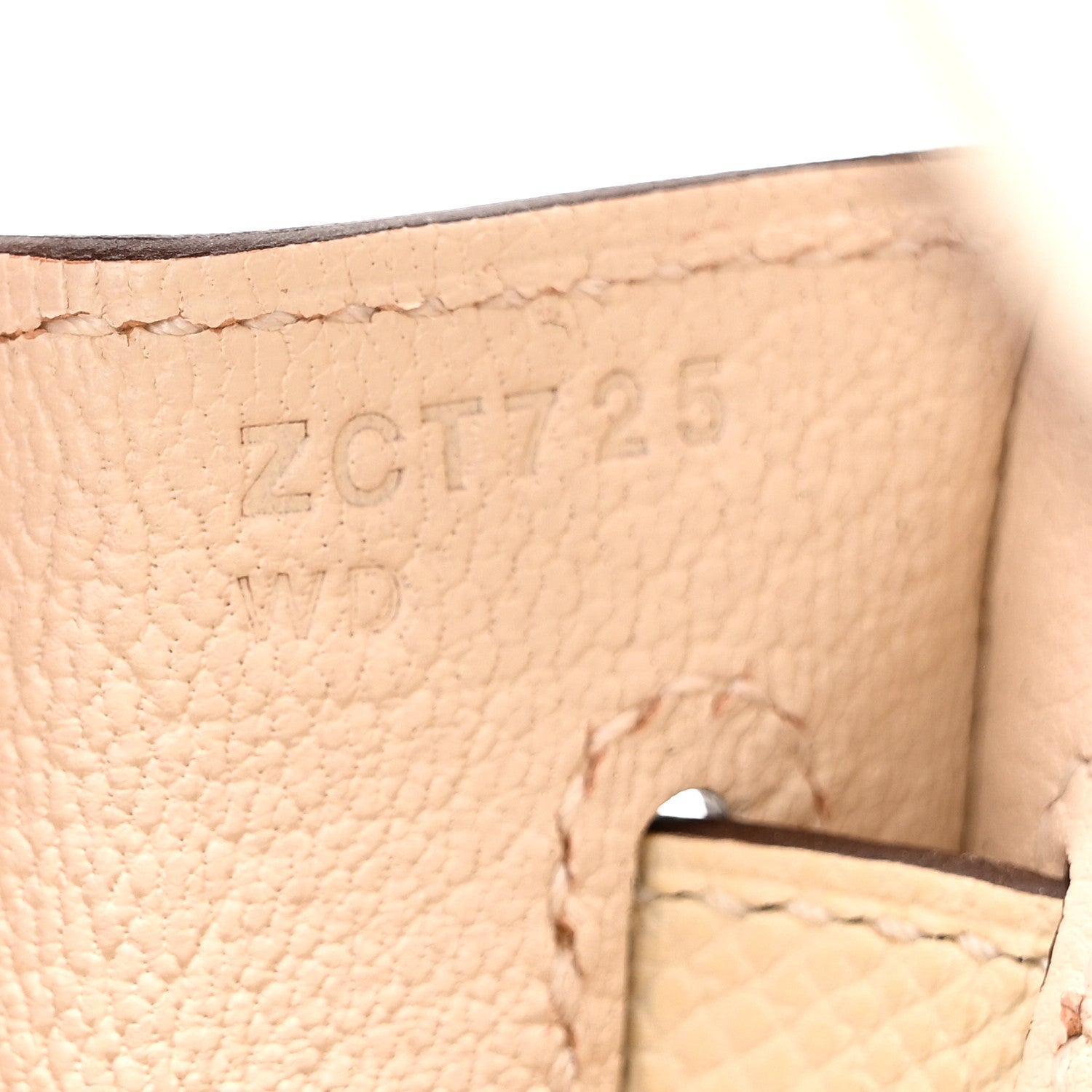 Hermes Epsom Birkin Sellier 25 Nata 7 of 11