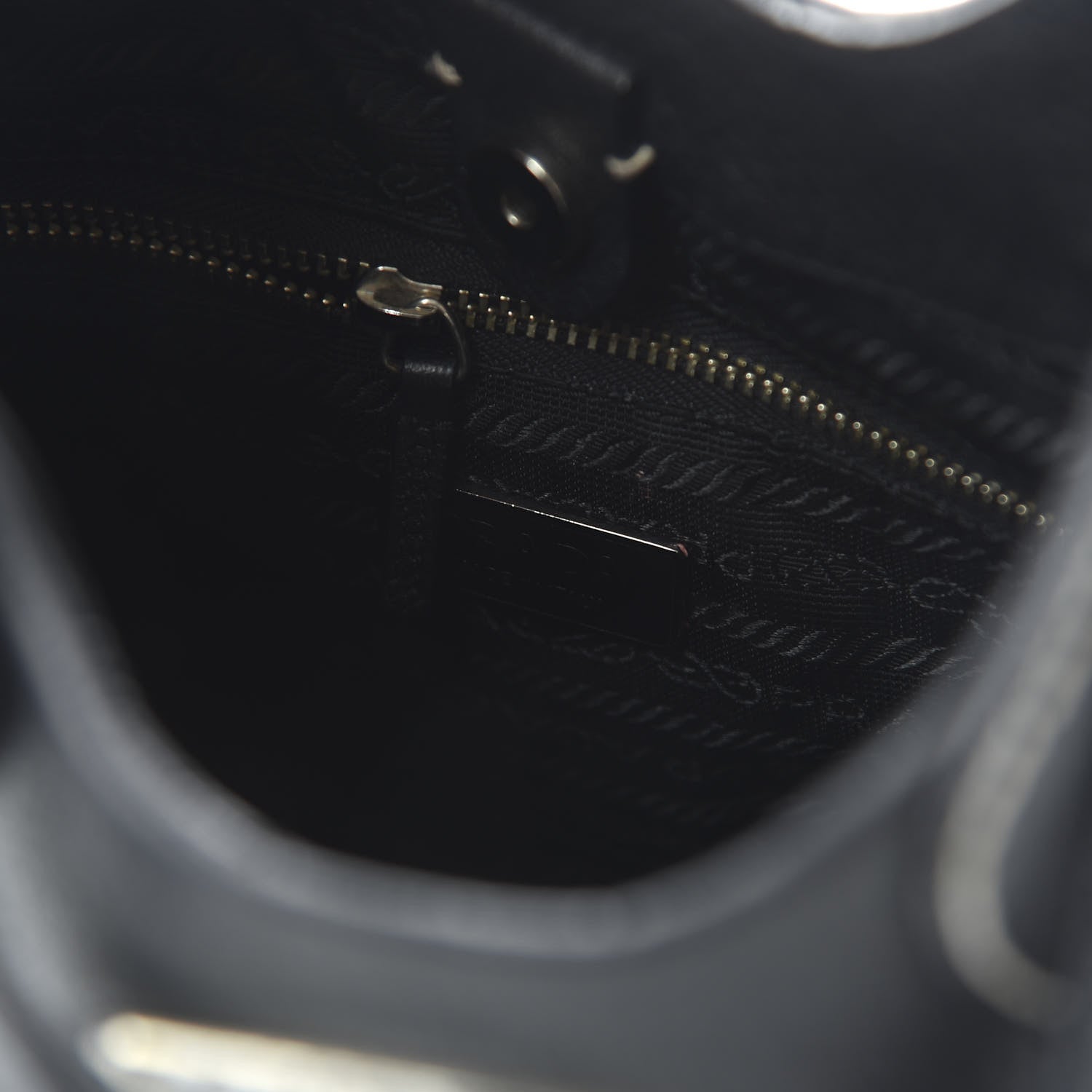 Prada Vitello Daino Shoulder Bag Black 8 of 9