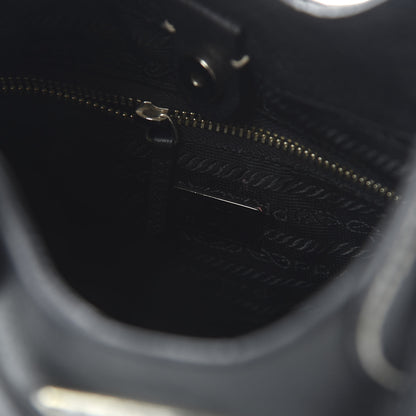 Prada Vitello Daino Shoulder Bag Black 8 of 9