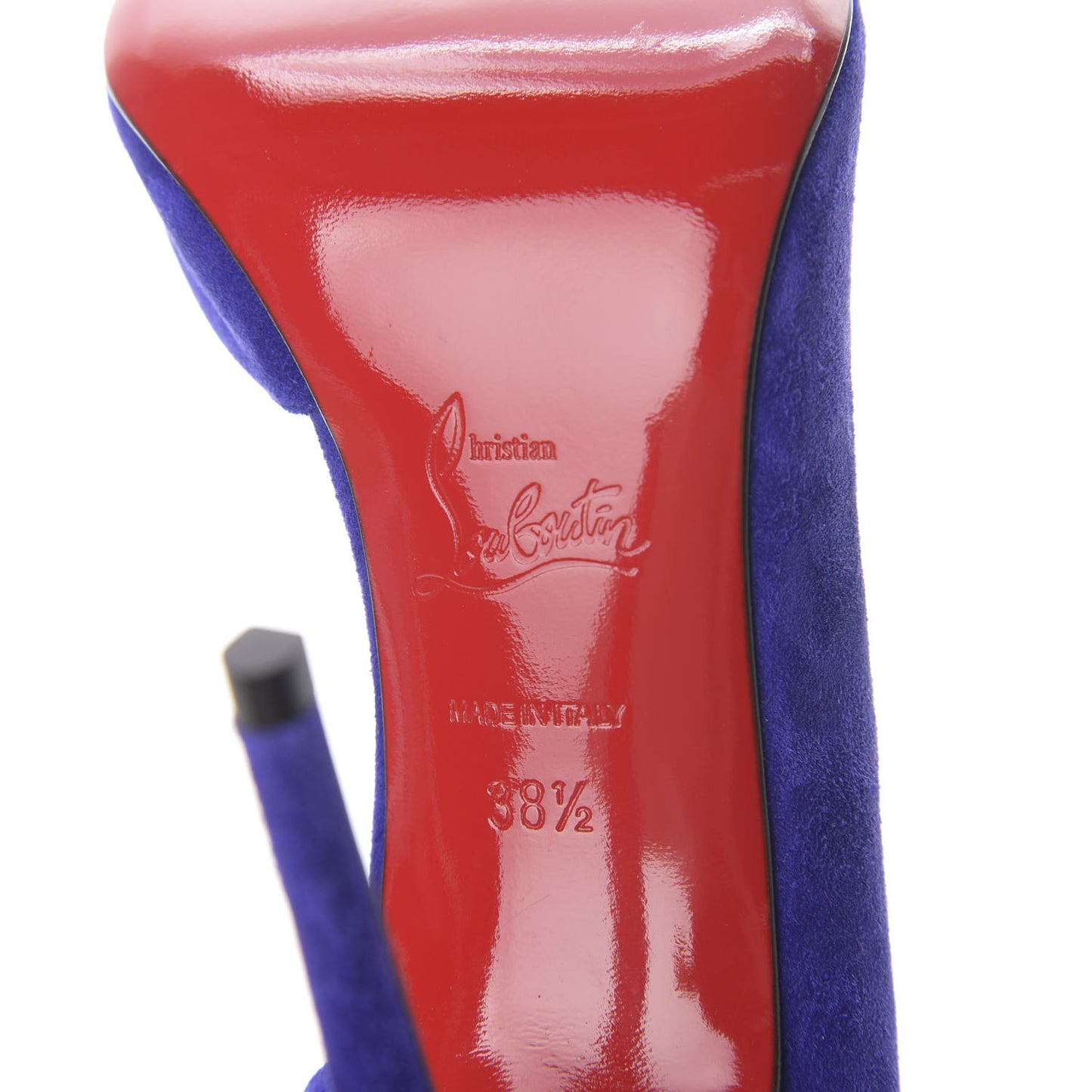 Veau Velour Iriza 100 Pumps 38.5 Purple Pop