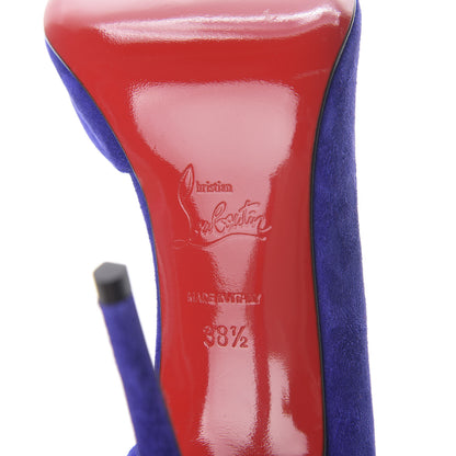 Christian Louboutin Veau Velour Iriza 100 Pumps 38.5 Purple Pop 8 of 9