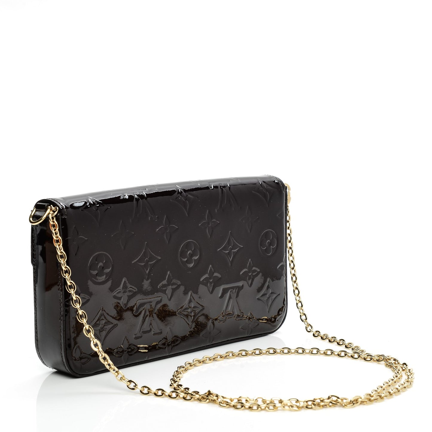 Vernis Pochette Felicie Chain Wallet Amarante