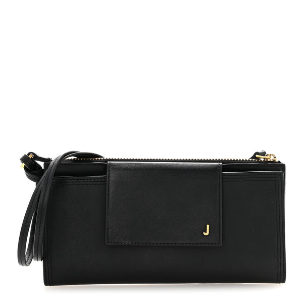 あゆ　黒38 Jacquemus Calfskin Le Pichoto Shoulder Bag Black 1882166