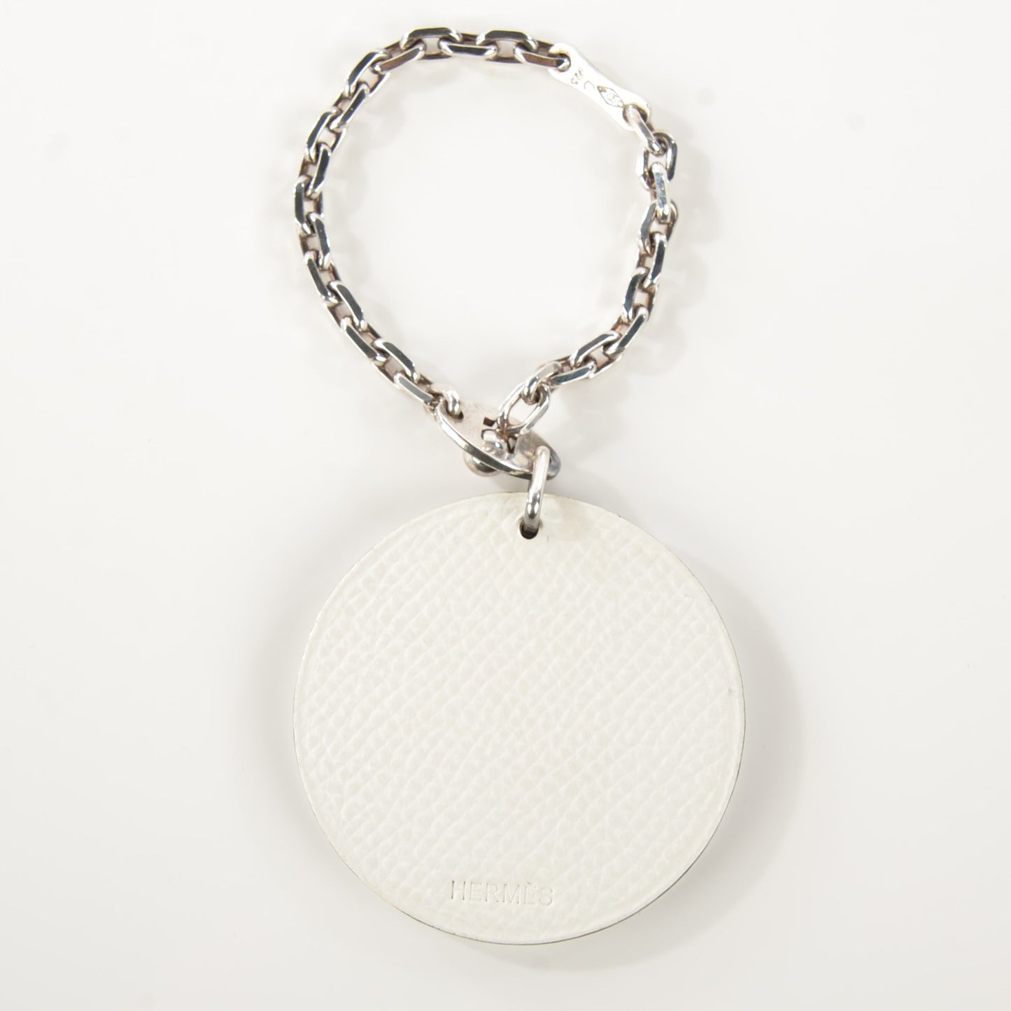 Epsom Panda Key Chain Bag Charm Black White