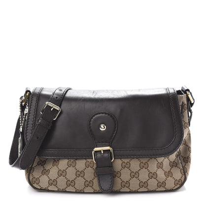Gucci Monogram Techno Horsebit Large Shoulder Flap Bag Brown 1 of 11