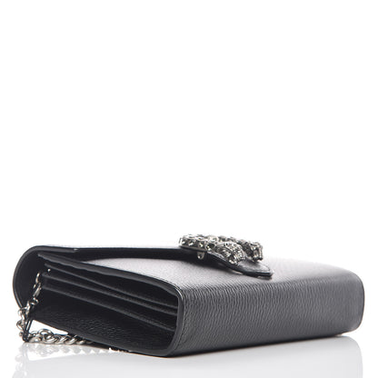 Gucci Calfskin Mini Dionysus Chain Wallet Black 4 of 11