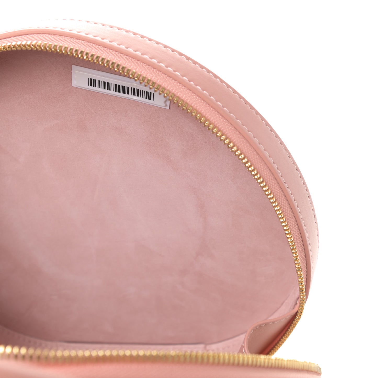 Calfskin Circle Crossbody Bag Coral