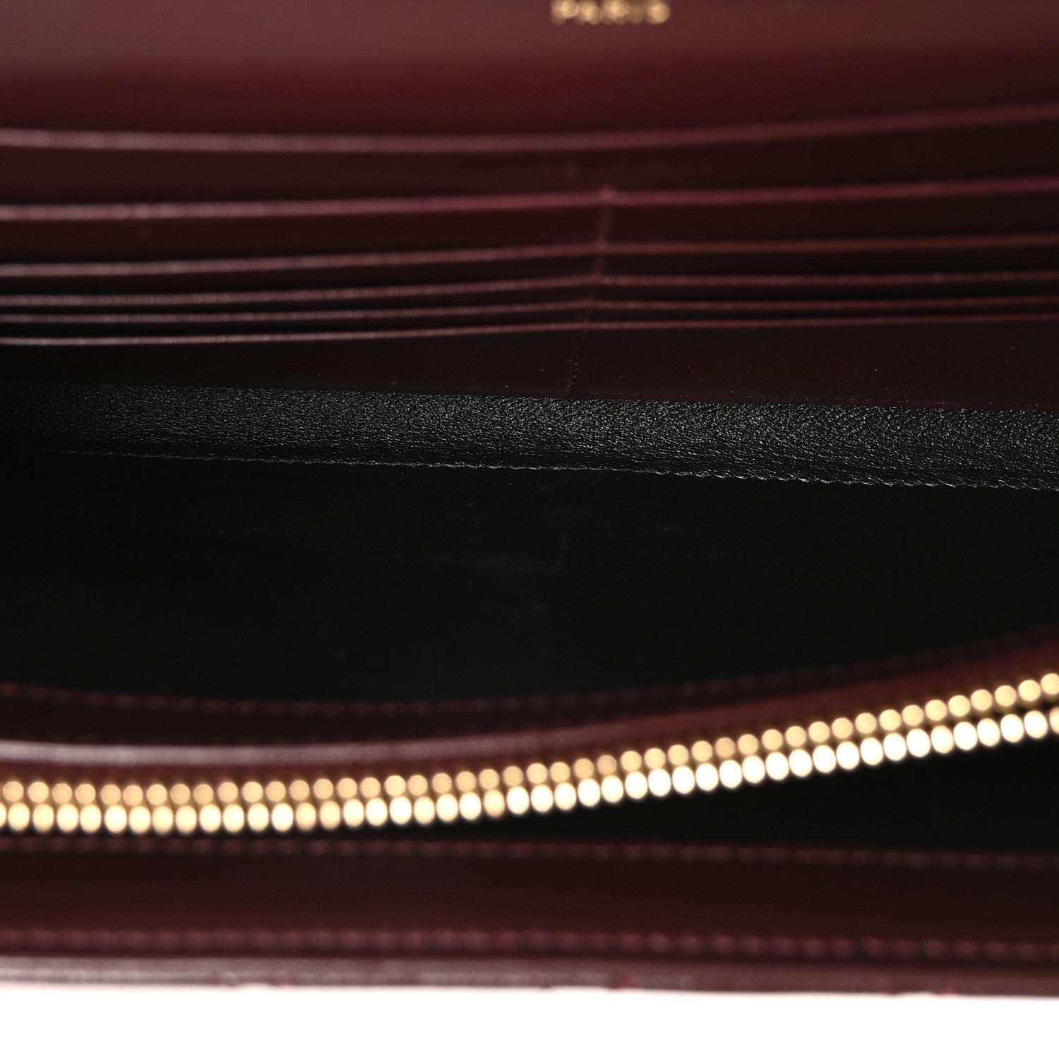 Saint Laurent Grained Calfskin Mixed Matelasse Triquilt Monogram Chain Wallet Lava Falls 9 of 17