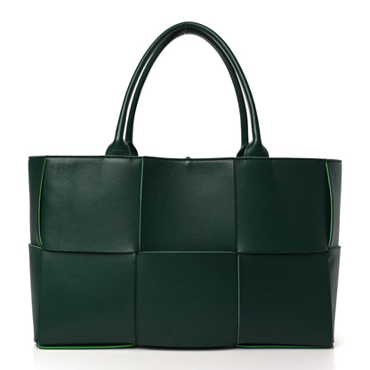 Bottega Veneta Calfskin Maxi Intrecciato Medium Arco Tote Raintree 3 of 9