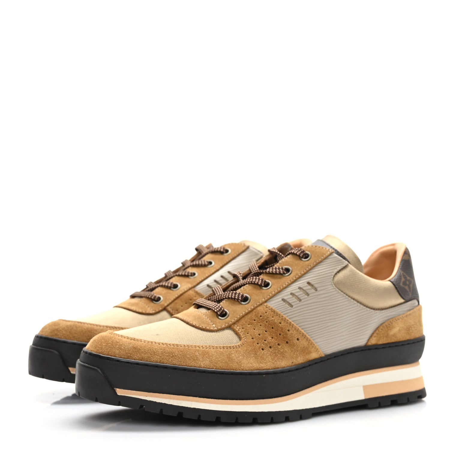 Louis Vuitton Epi Suede Monogram Mens Harlem Richelieu Sneakers 8 3 of 9