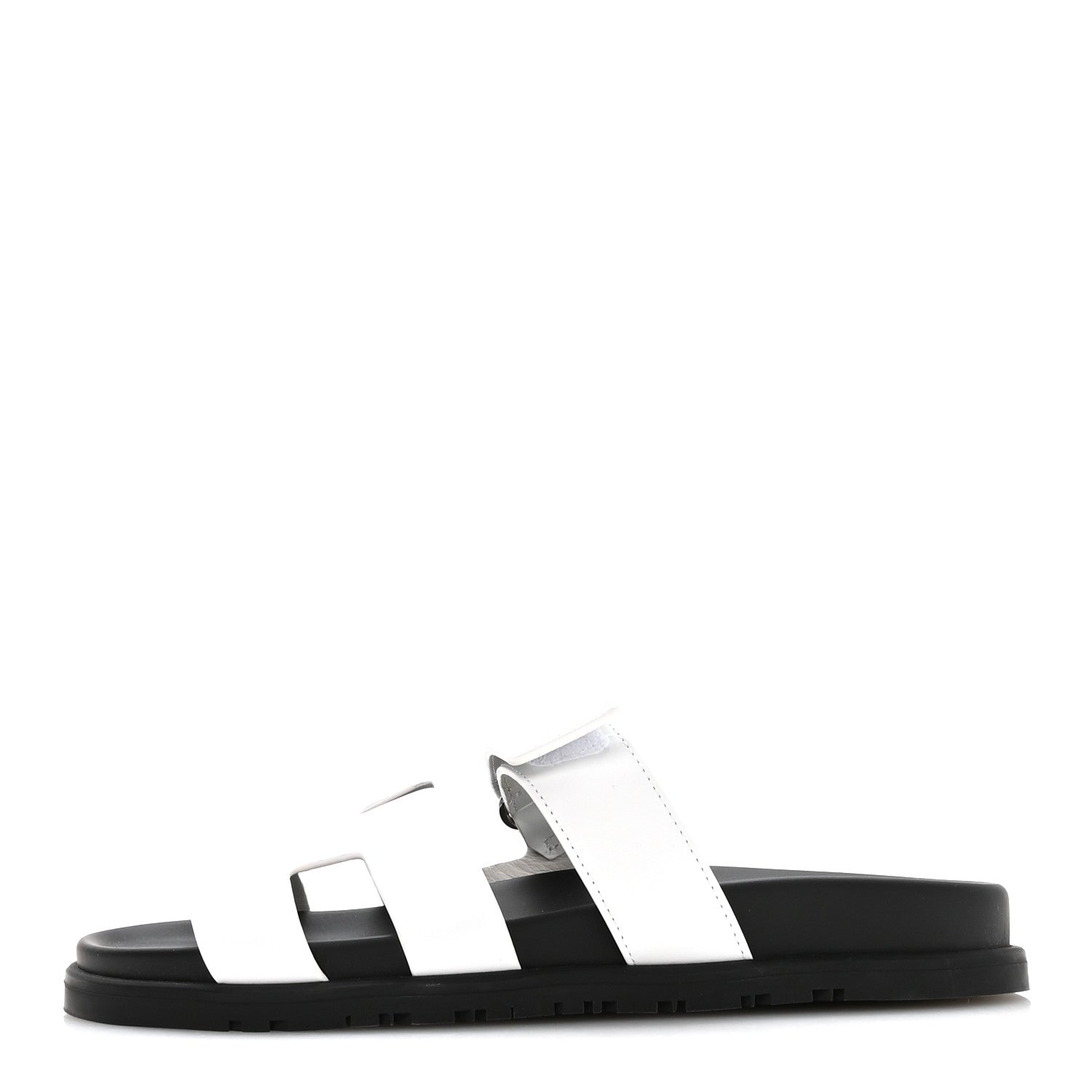 Hermes Calfskin Womens Chypre Sandals 39 White 1 of 9