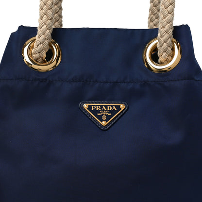 Prada Re-Nylon Triangle Mariner Bucket Bag Baltico 6 of 9
