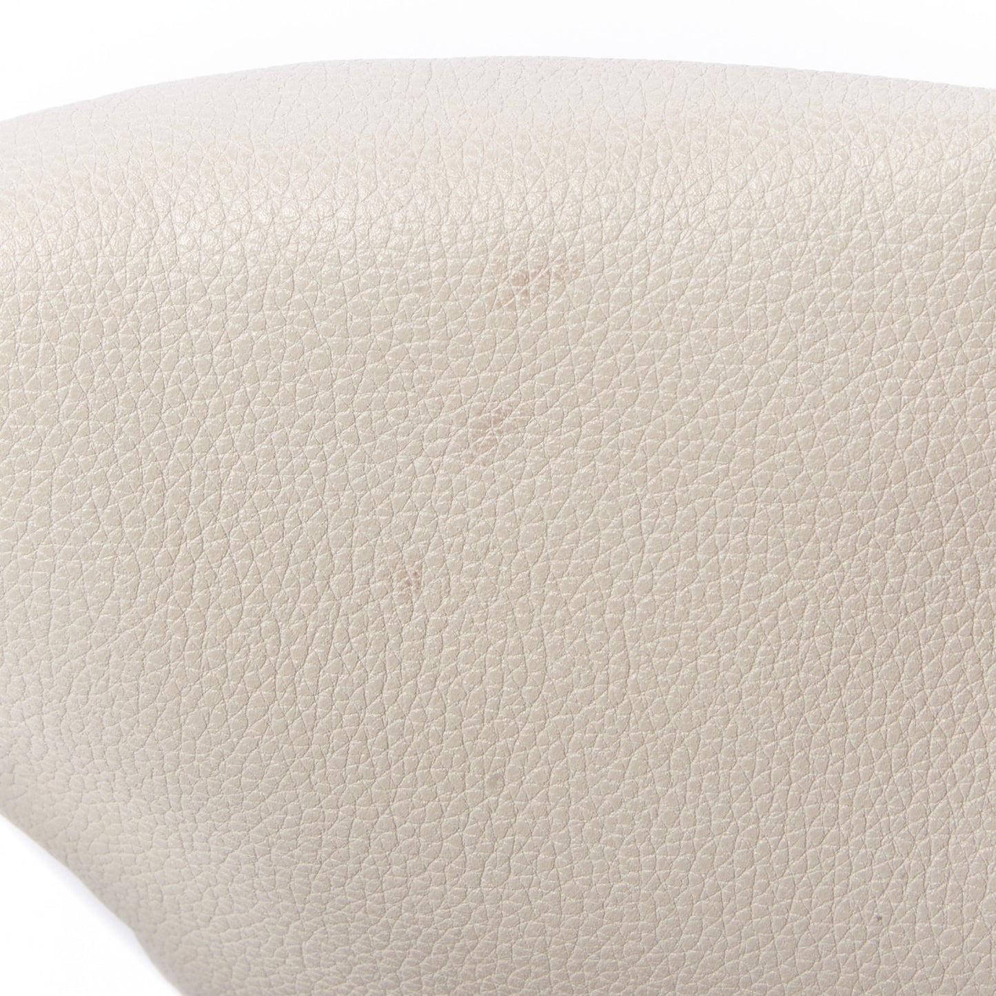 Grained Calfskin Logo Belt Bag White
