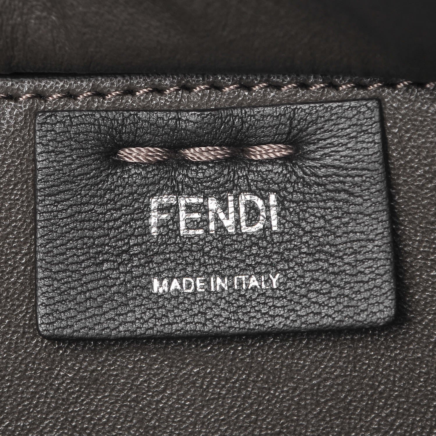 Fendi Vitello Pelo Flamingo Crocodile Embossed Petite 3Jours Tote Carbone 7 of 10