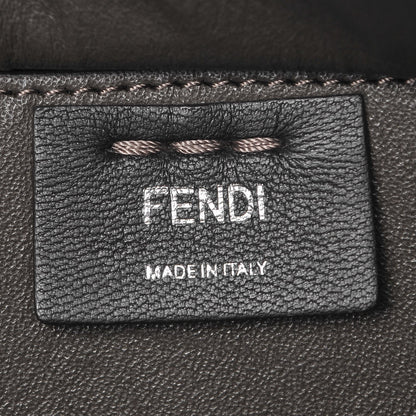 Fendi Vitello Pelo Flamingo Crocodile Embossed Petite 3Jours Tote Carbone 7 of 10
