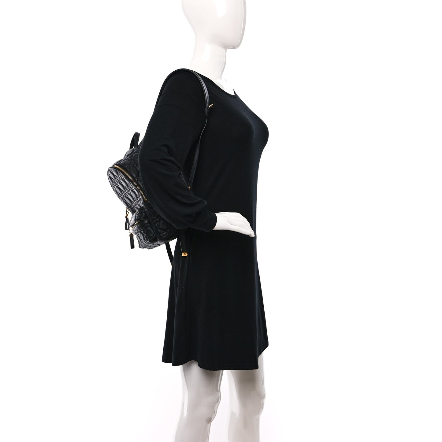 Lambskin Cannage Backpack Black