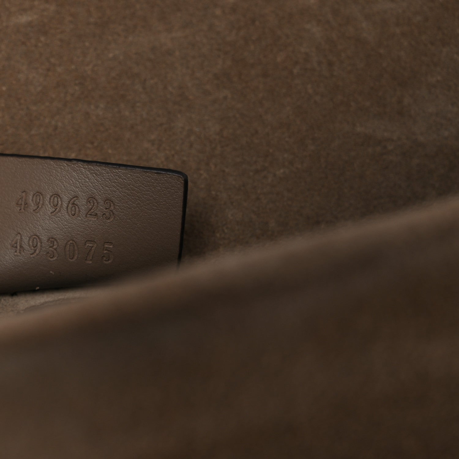 Gucci GG Supreme Monogram Suede Crystal Small Dionysus Shoulder Bag Beige Ebony Taupe 7 of 10
