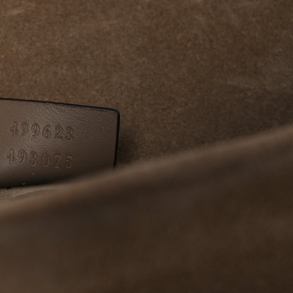 Gucci GG Supreme Monogram Suede Crystal Small Dionysus Shoulder Bag Beige Ebony Taupe 7 of 10