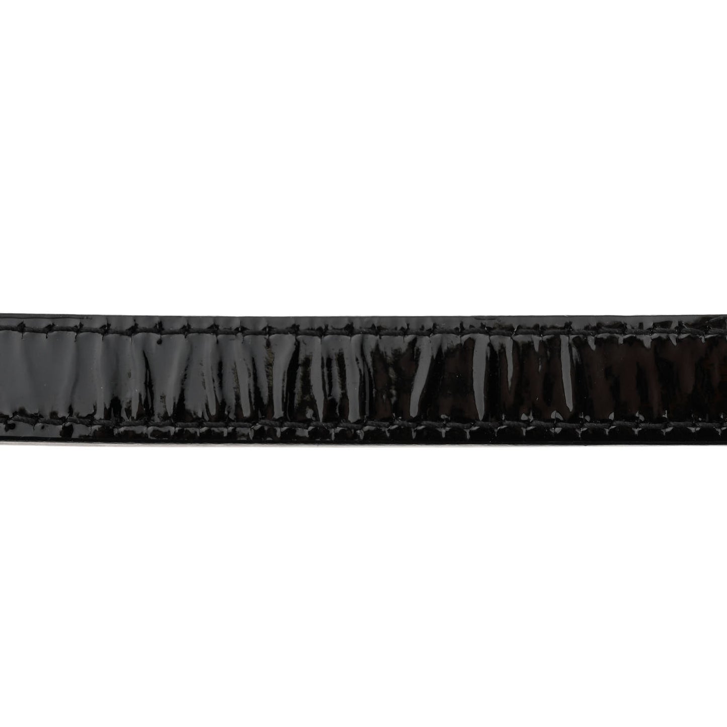 Patent Quilted Maxi Just Mademoiselle Bowling Bag Black