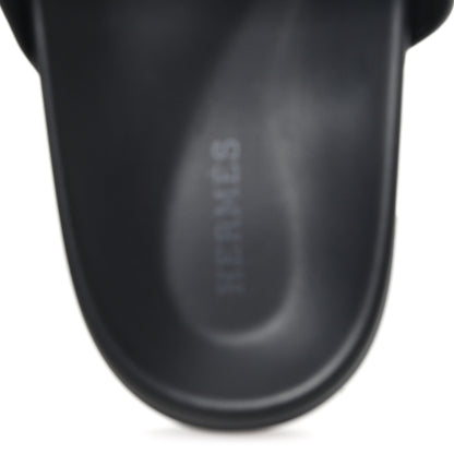Hermes Calfskin Womens Chypre Sandals 41 Black 8 of 10