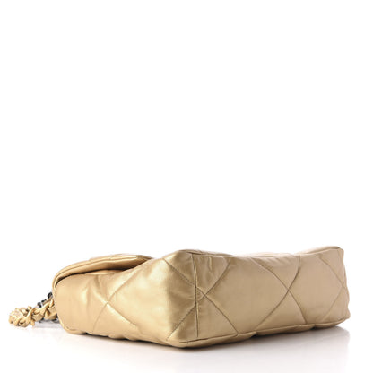 Chanel Goatskin Quilted Large 19 Flap Gold 4 of 11