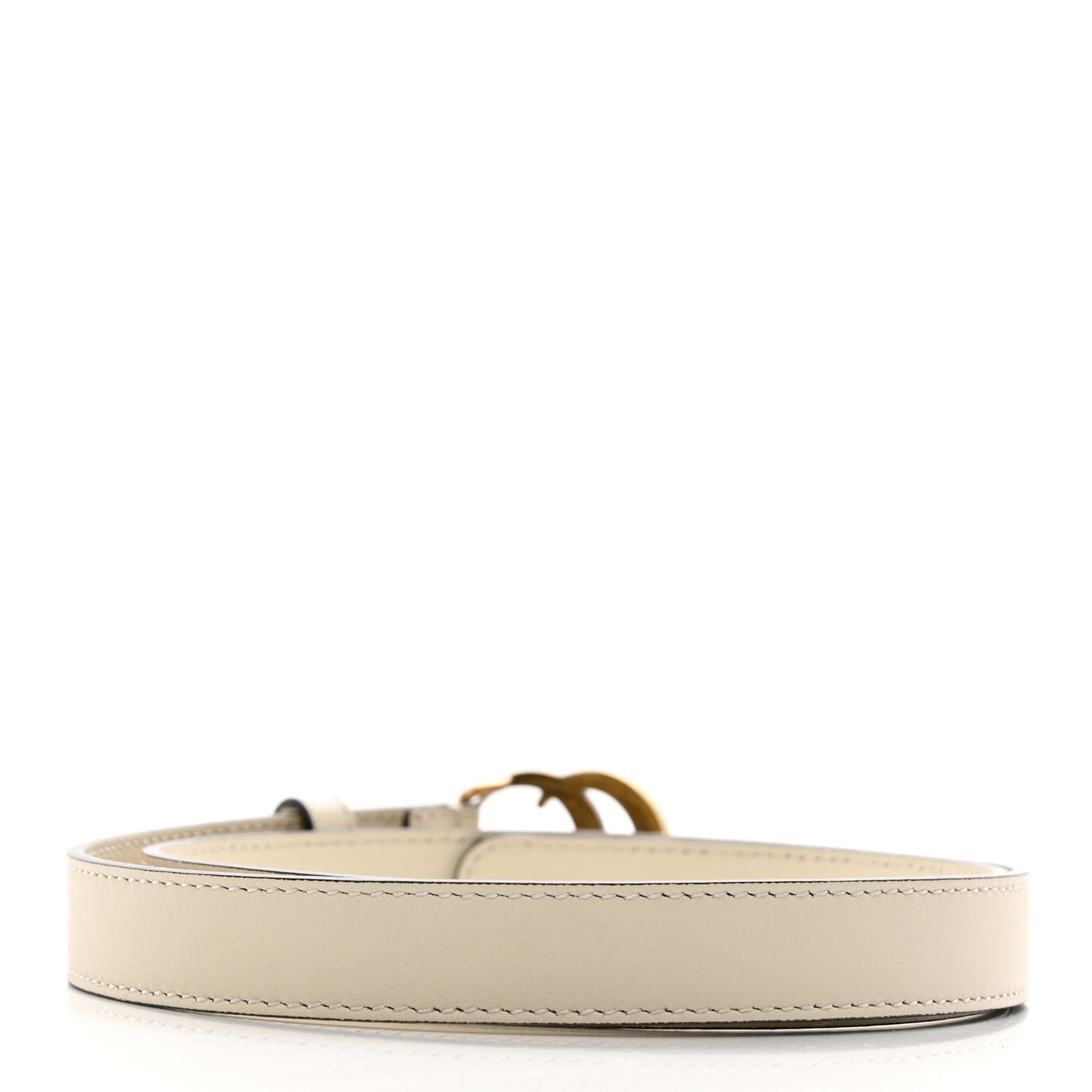 Calfskin Double G 20mm Belt 75 30 Mystic White