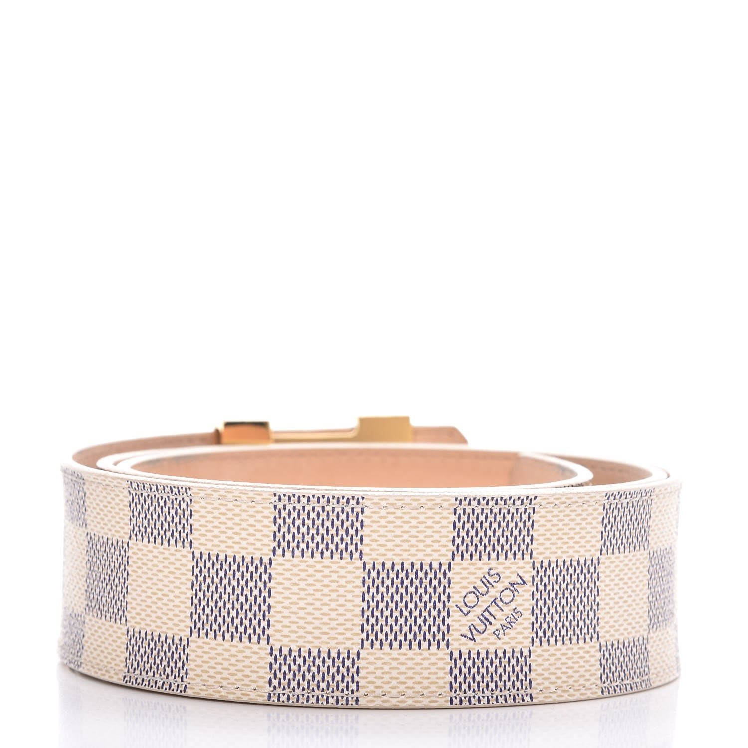 Louis Vuitton Damier Azur LV Initiales Belt 90 36 3 of 7