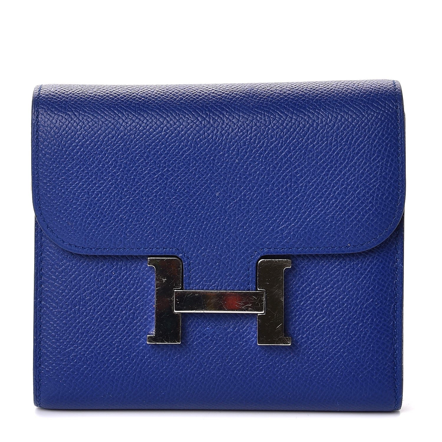 Hermes Epsom Constance Short Wallet Bleu Electrique 1 of 8