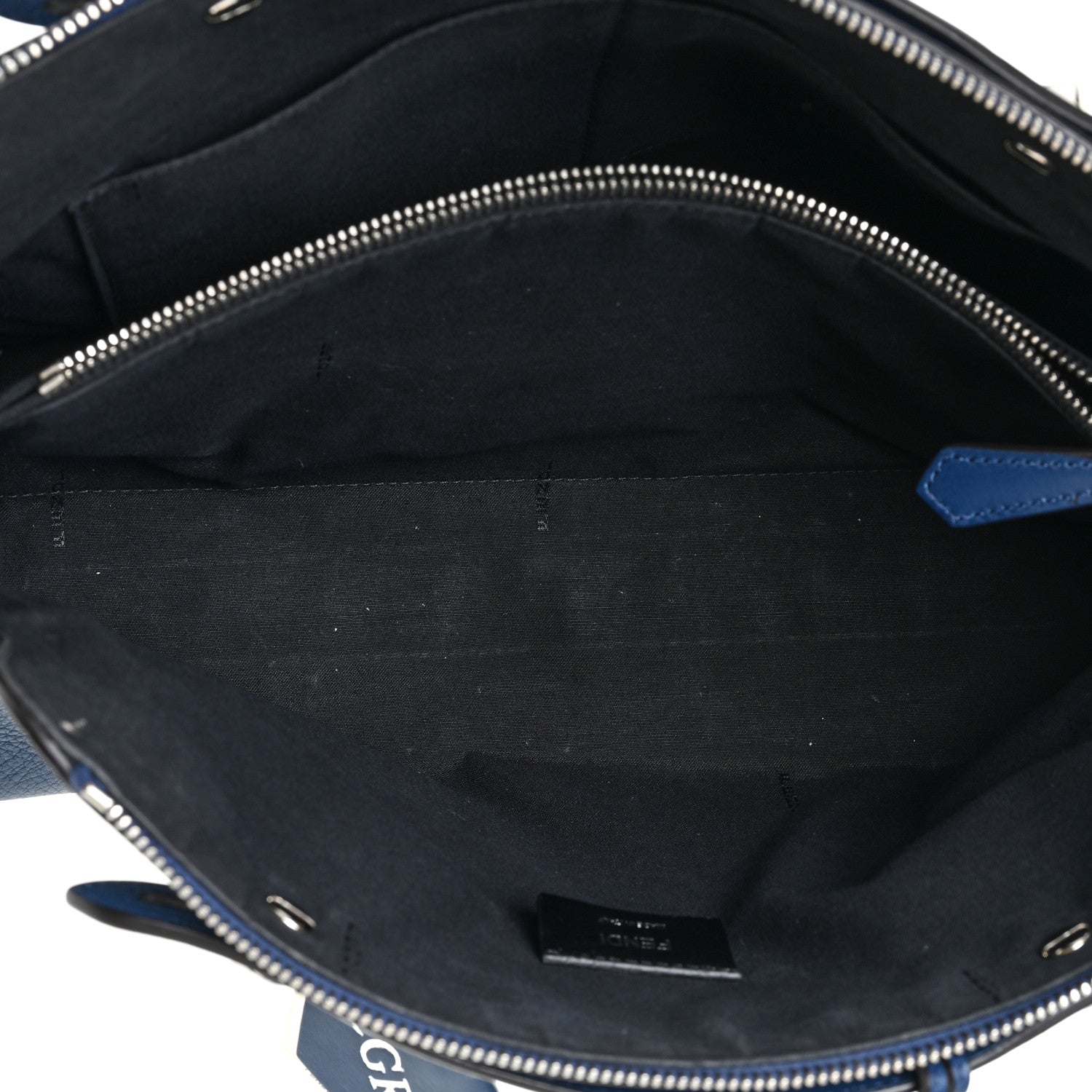 Fendi Vitello Dolce Marmol Large By The Way Boston Bag Blue 5 of 23
