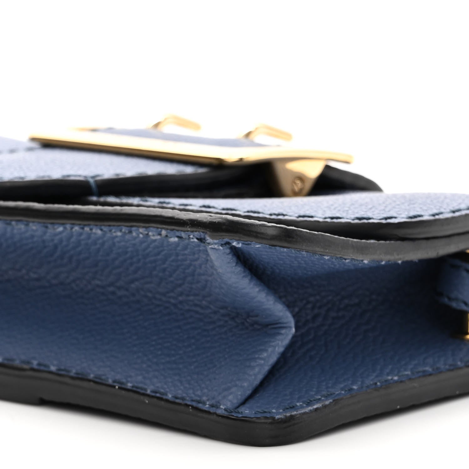 Burberry Soft Grain Calfskin Mini Phone Bag Steel Blue 9 of 9