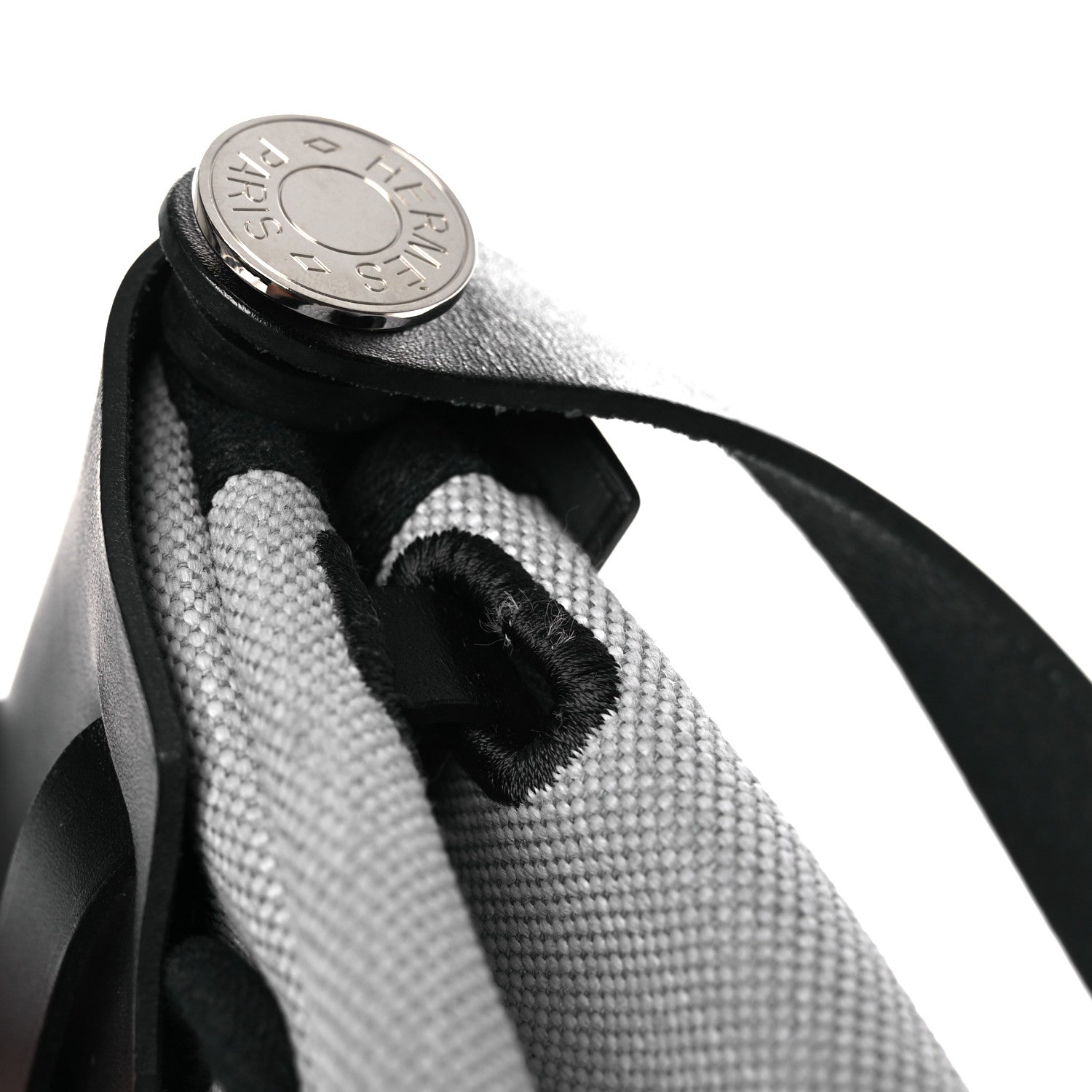 Hermes Military Toile Vache Hunter Herbag Zip Retourne 20 Gris Pantin Black 16 of 16