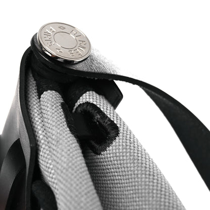 Hermes Military Toile Vache Hunter Herbag Zip Retourne 20 Gris Pantin Black 16 of 16