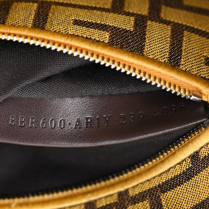 Fendi x FRGMT Woven Fabric Jacquard FF Embroidered Baguette Mimosa 7 of 11