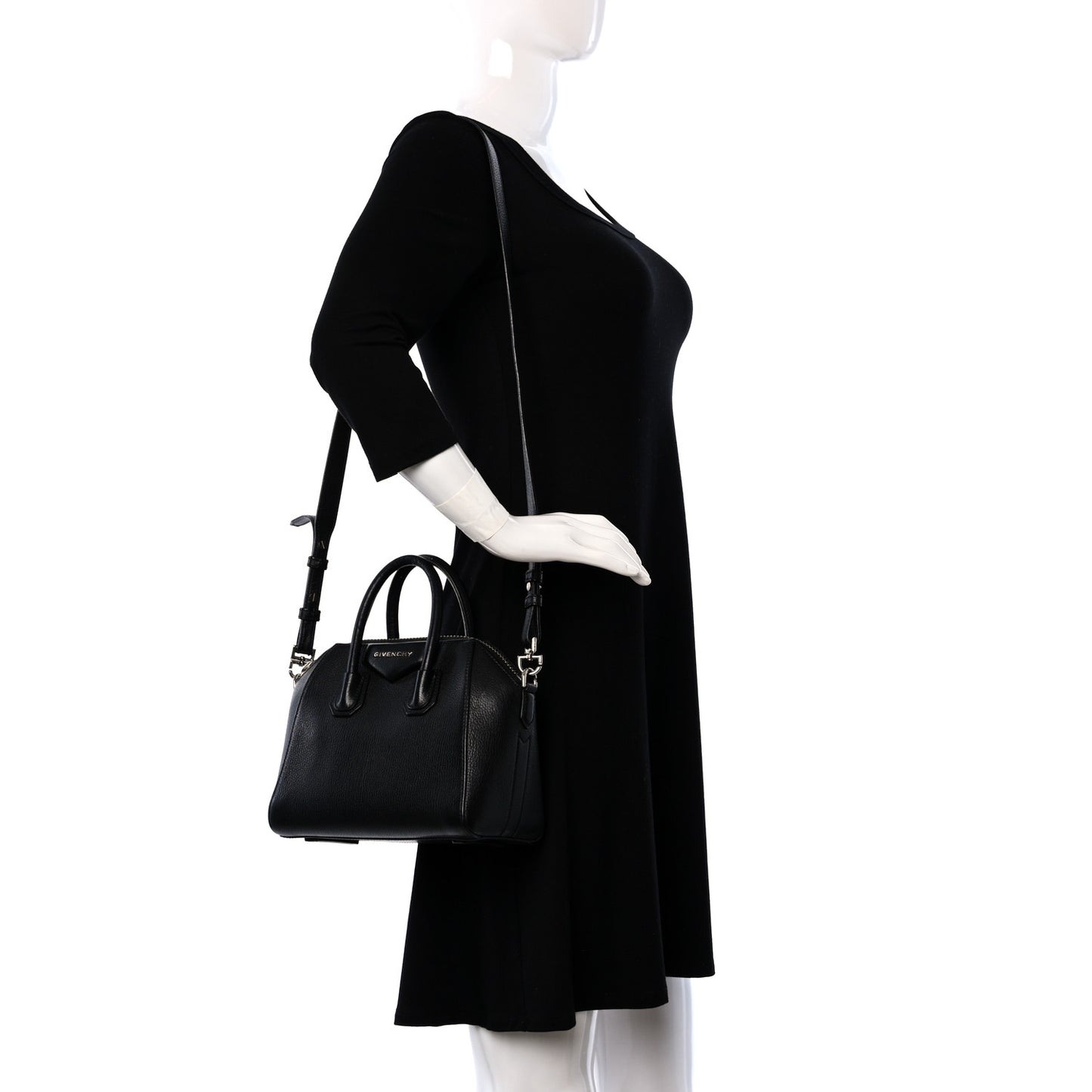 Sugar Goatskin Mini Antigona Black