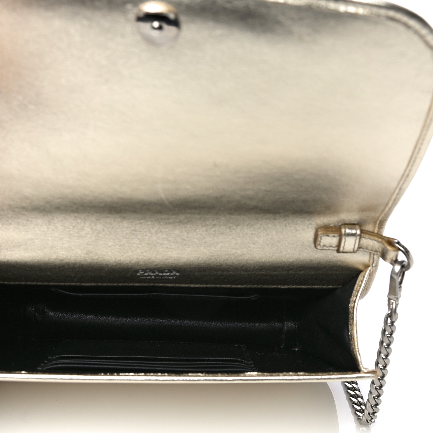 Prada Metallic Nappa Impunture Small Diagramme Crossbody Bag Gold 6 of 14