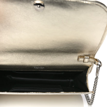 Prada Metallic Nappa Impunture Small Diagramme Crossbody Bag Gold 6 of 14