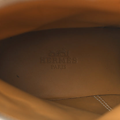 Hermes Calfskin Bridge Ankle Boots 40 Beige Grege 8 of 8
