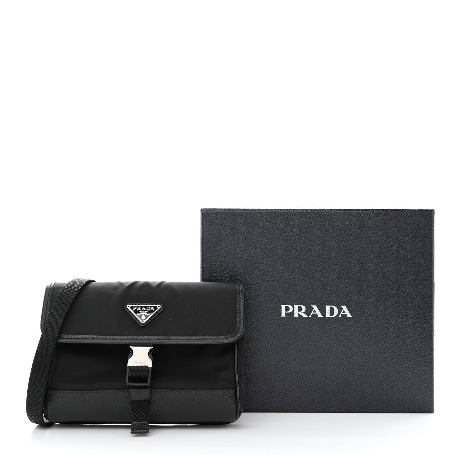 Prada Re-Nylon Saffiano Smartphone Case Crossbody Black 11 of 11